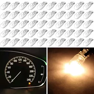 50x W5W T10 194 168 2825 Clear Glass Bulb Car Halogen bulbs 12V 5W Warm White - Picture 1 of 6