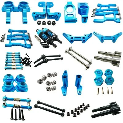 Aluminum Metal CNC Upgrade Parts DIY Fit for 1/10 HPI RS4 Sport 3 Rc Car Blue - Image 1 of 4
