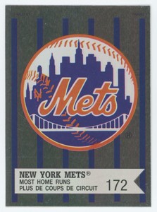 1991 Panini Canadian Top 15 New York Mets/Most Shutouts New York Mets #118