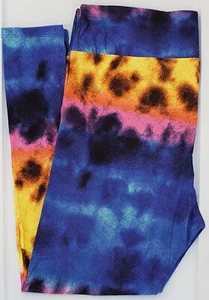 TC2 LuLaRoe Tall & Curvy2 Leggings Multicolor Tie Dye Print U28 New - Picture 1 of 7