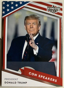 2023 DECISION UPDATE DONALD TRUMP CON SPEAKERS INSERT CARD