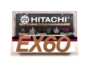 HITACHI EX 60 casete de audio vintage cinta en blanco sellada Hecho en Japón Tipo II - Imagen 1 de 2