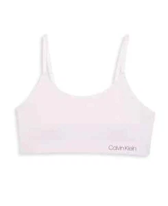 Calvin Klein Nylon Bonded Bra Girls XL Crystal Pink Adjustable Strap Pullover - Picture 1 of 14