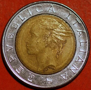 Italy 500 Lire 1993 Bank of Italy Centennial	KM# 160 - Picture 1 of 2