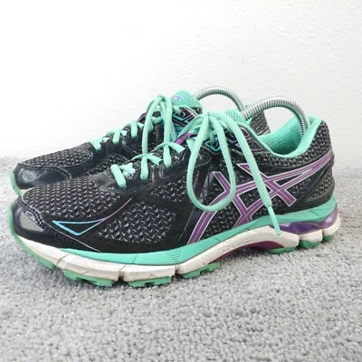 Asics GT 2000 3 Womens Size 9 Running Shoes T550N Black Purple Sneakers Low - Image 1 of 4