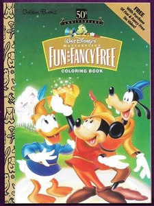 DISNEY FUN FANCY FREE MICKEY GOOFY DONALD GOLDEN COLORING BOOK 1997 UNUSED - Picture 1 of 1