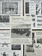Cloakroom Fittings - 1930s Trade Catalogue Cuttings r491