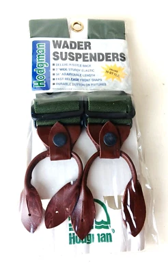 Hodgman Wader Suspenders H-Style  2" Wide 34" Adjustable Length New In Package - Image 1 of 2