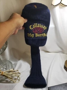 CALLAWAY BIG BERTHA S2 H2 1 GOLF CLUB HEAD COVER DARK BLUE GOLD RED BOBBY JONES - Picture 1 of 8