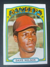 1972 Topps #529 Dave Nelson Texas Rangers