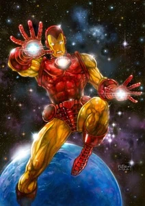 IRON MAN signed print- Tom FLEMing - Picture 1 of 1