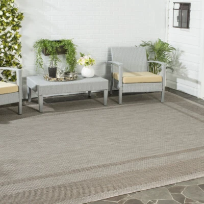 Alfombra SAFAVIEH Exterior CY8477-36312 Patio Beige/Marrón Foto 1 de 4