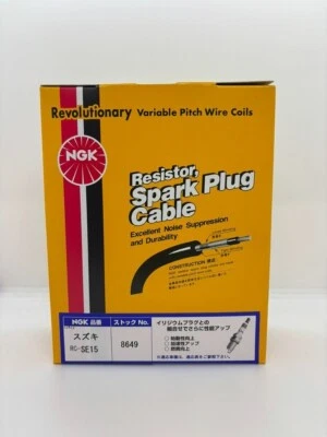For SUZUKI JIMNY JA22W NGK Spark Plug Cable Ignition Wire K6A ENGINE KEI - Image 1 of 4