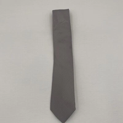 Corbata gris con estampado geográfico Calvin Klein para hombre $69,50 nueva con etiquetas Foto 1 de 4