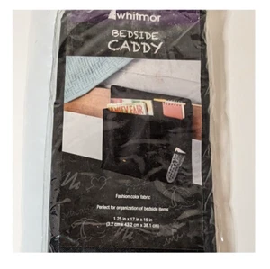 Bedside Caddy Bed 3 Pocket Cell Phone Tablet Remote Glasses Book Holder, Storage - Picture 1 of 9