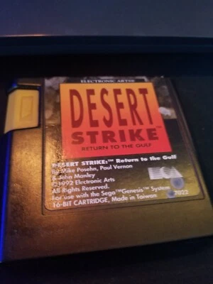 Desert Strike: Return to the Gulf (Sega Genesis, 1992) Cart Only/Tested/Works - Image 1 of 2
