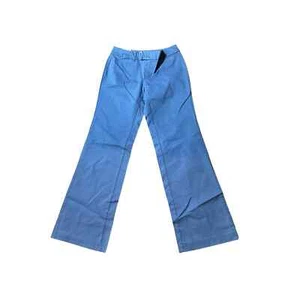 Covington Dress Pant Women's Size 10P Blue Straight Leg Slash Pocket Mid Rise - Picture 1 of 3