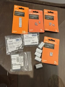 Ferrules  and Aluminum Oval Sleeves Mixed Variety Lot, Hardware suppliers - Picture 1 of 8