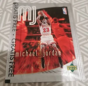 NBA UPPER DECK Very Rare MJ Michael JORDAN, GRATIS FREE Sealed Sticker Packet - Bild 1 von 2
