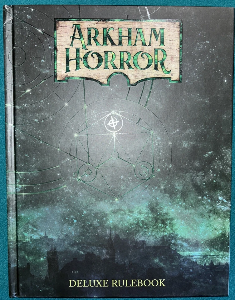 ARKHAM HORROR 3ª Edición LIBRO DE REGLAS DE LUJO Fantasy Flight Juegos ¡NUEVO!! Foto 1 de 4