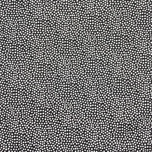 White Polka Dots Black Sewing Craft Quilting Cotton Fabric 1/2 Yard - Imagen 1 de 3
