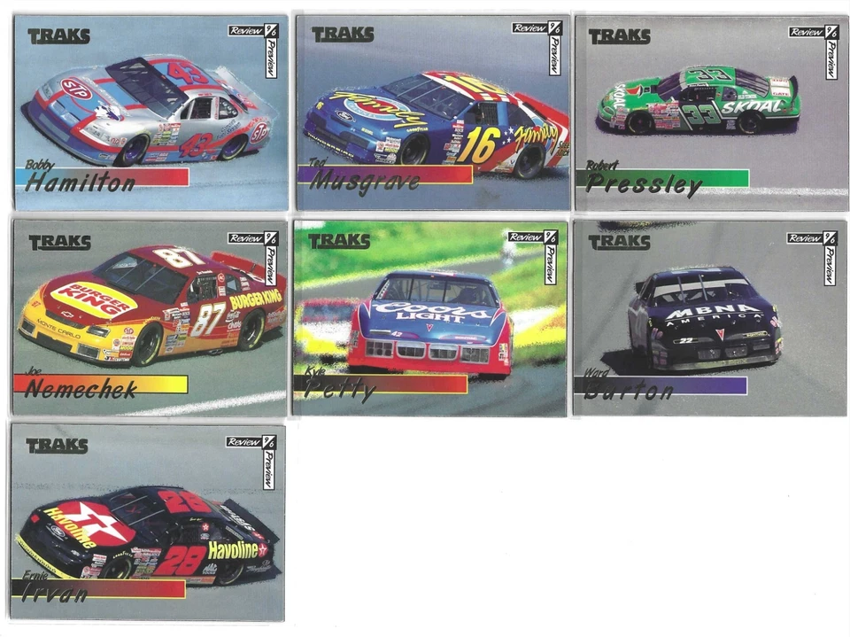 1996 Traks Review/Preview MAGNETS #10 Ernie Irvan's Car--ONE CARD ONLY! - Image 1 of 1