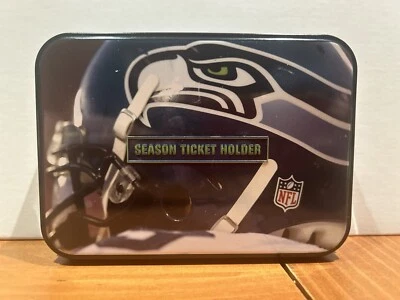 NEW Seattle Seahawks (Season Ticket Holder) Playing Cards x 2 in Collectable Tin - Image 1 of 2