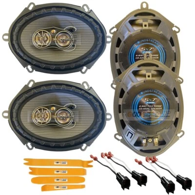 Sounstream PS-57 5x7" (6x8) 350W Front/Rear Speakers for 2001-2010 Ford Escape - Изображение 1 из 4