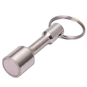 Super Strong Metal Magnet Keychain Split Ring Pocket Keyring Hanging Holder - Picture 1 of 9
