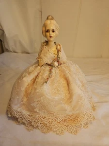 Antique German All Bisque Pin Cushion Doll Victorian  - Picture 1 of 12