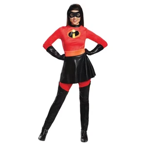 Women'S plus Size Deluxe the Incredibles Mrs. Incredible Costume with Skirt - XX - Picture 1 of 12