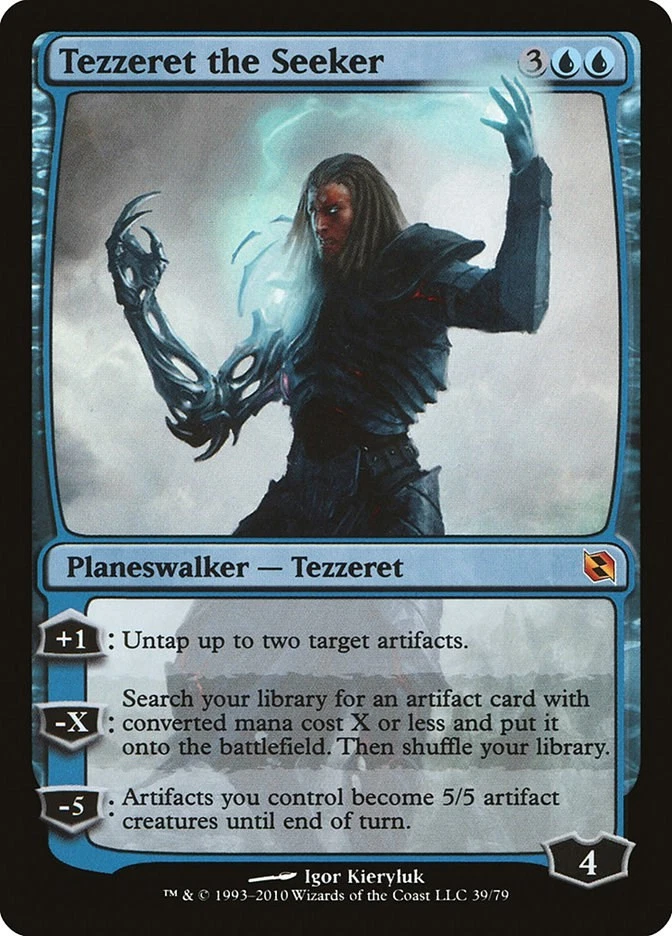 Tezzeret the Seeker 39 LP Foil Duel Decks: Elspeth vs. Tezzeret MTG EN - Image 1 of 1