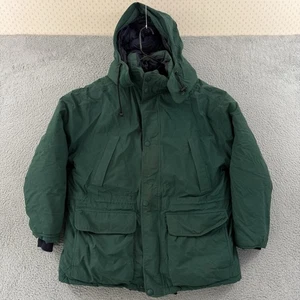 Vintage Eddie Bauer Jacket Mens Large Green Gore Tex Goose Down 90s Parka Coat - Picture 1 of 15