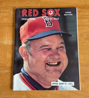 Boston Red Sox 1978 MLB Baseball Fenway Park Scorebook Program Magazine 3rd Ed - Image 1 of 2