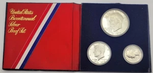 1776-1976 BICENTENNIAL 3 COIN PROOF SET #AA103 - Picture 1 of 6