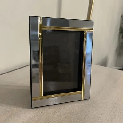 Vintage Fetco Silver Plated Lacquered Brass Photo Frame 5" X 3" MCM Style - Image 1 of 4