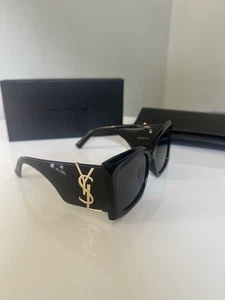 Gafas de sol Saint Laurent SL M119 BLAZE-001 negro dorado YSL ojo de gato - Imagen 1 de 8
