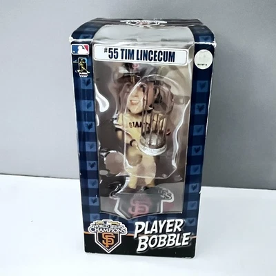Tim Lincecum Gigantes de San Francisco 2012 Serie Mundial Trofeo Naranja Bobblehead Foto 1 de 4