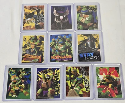 Teenage Mutant Ninja Turtles 10 Sticker Complete Set Vending Machine Toy 2014 - Image 1 of 4