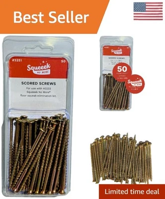 Precision Engineered 50 Count Squeak Replacement Screws for All Floor Types - Image 1 of 4