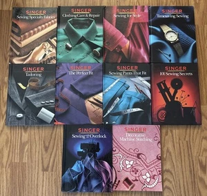 LOT OF 10 SINGER SEWING REFERENCE LIBRARY Large HC 1980s & 1990s - Imagen 1 de 8