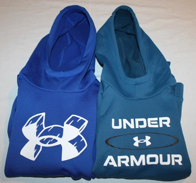 Lote de (2) sudaderas con capucha suéter Under Armour para niños talla suelta YMD Foto 1 de 4