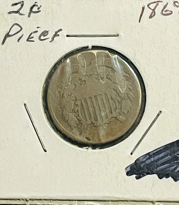 ✨1864 2 Cents Piece Civil War Era✨ - Image 1 of 2