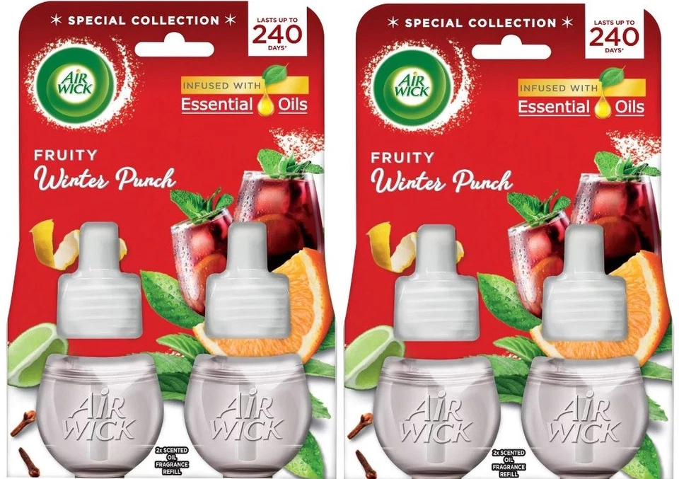 4 X Ricarica Olio Plugin Elettrico Air Wick - Fruttato Invernale Punzone - Immagine 1 di 1