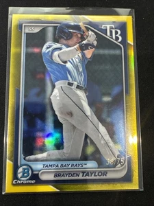 2024 Bowman Sapphire Edition - Brayden Taylor - Gold Sapphire - /75 - Bild 1 von 3