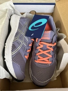 Asics Contend 5 Gs Mädchen Schuhe Größe 4 1/2 Farbe: Lila/Pink - Bild 1 von 9