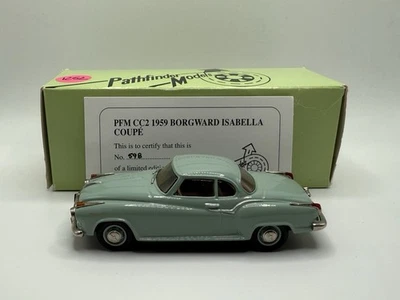 Pathfinder Models 1/43 Scale PFMCC2 1959 Borgward Isabella /600 Green Pfm Cc2 - Image 1 of 4