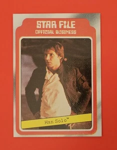 1980 Topps Star Wars Empire Strikes Back #4 Han Solo Star File NM - Picture 1 of 2