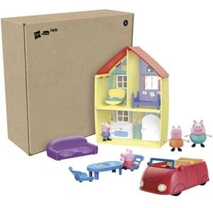 Peppa Pig Toys Peppa's Family Home Combo, House Playset with 4 Figures and Car - Picture 1 of 2