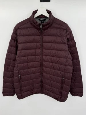 NUEVA Chaqueta acolchada Eddie Bauer 650 de plumón para hombre talla mediana púrpura Foto 1 de 4